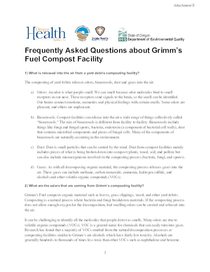 Grimm's Fuel Company - Attachment E to L-043-19 - Health FAQ