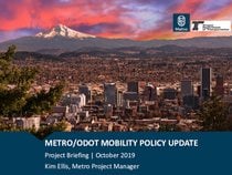 Regional mobility policy update project briefing presentation 