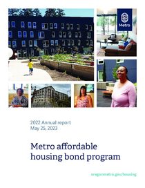 Metro affordable housing bond program – 2022 annual report