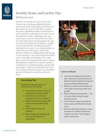 Lawn overseeding and home disinfecting tips