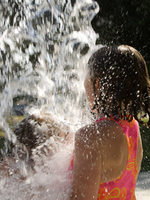 photo of a girl at the spray ground