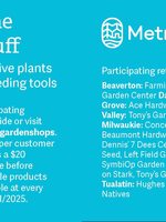 Five dollar off coupon for compost, native plants and hand-weeding tools at participating retailers.