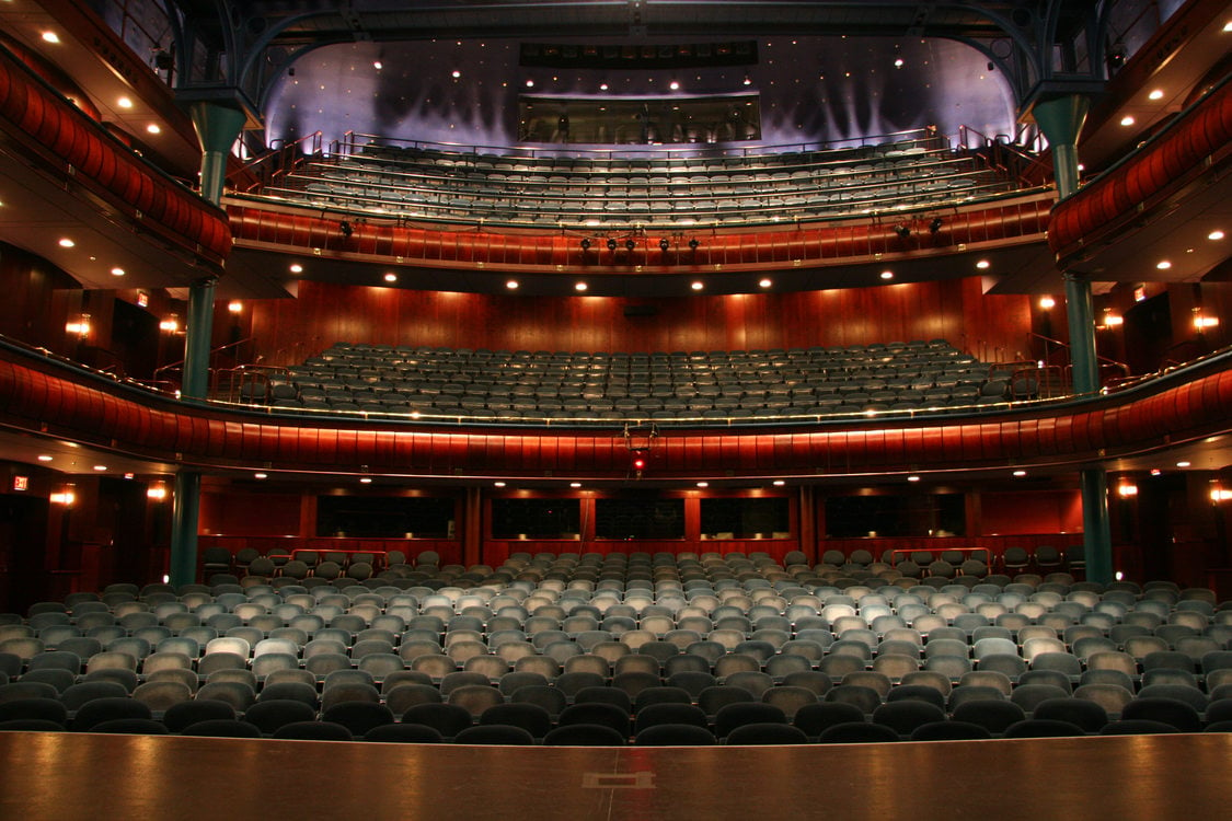 photo of the interior of Newmark Theatre