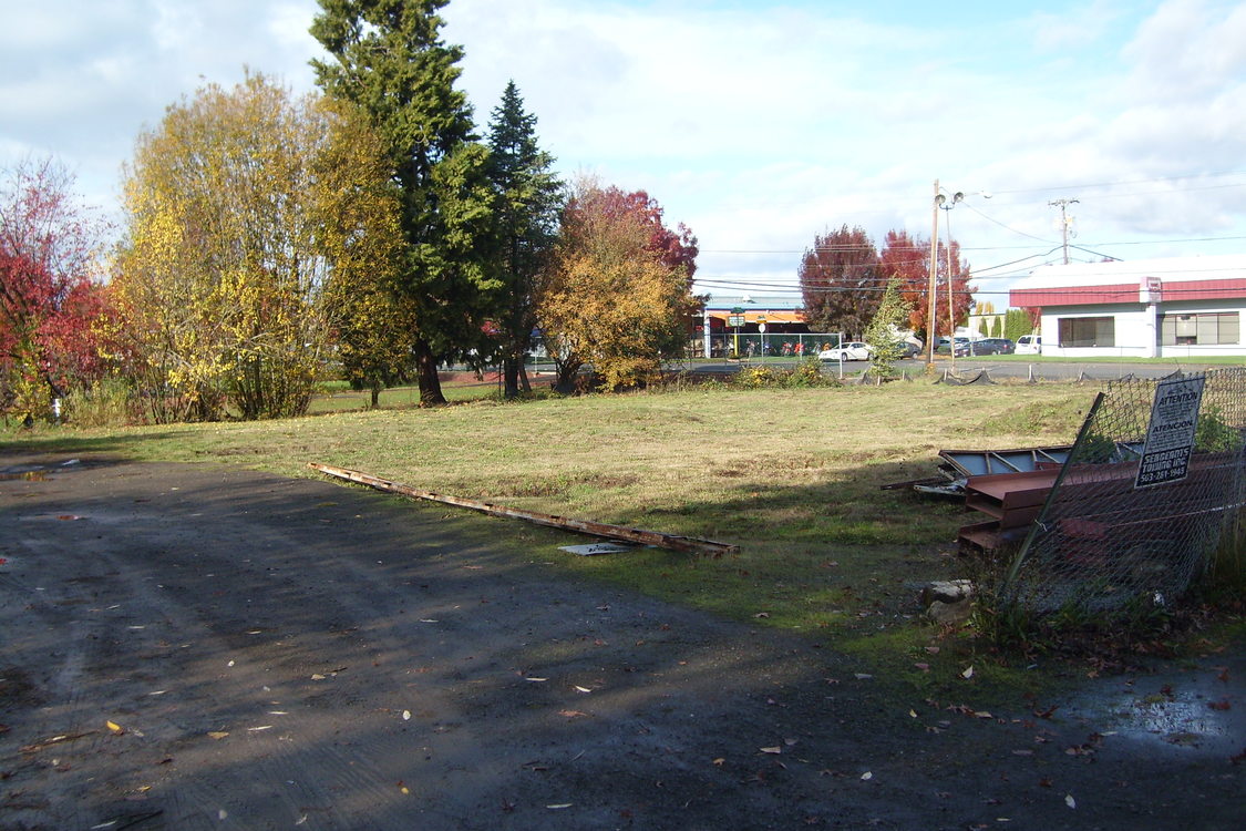 a photo of the brownfield before improvement