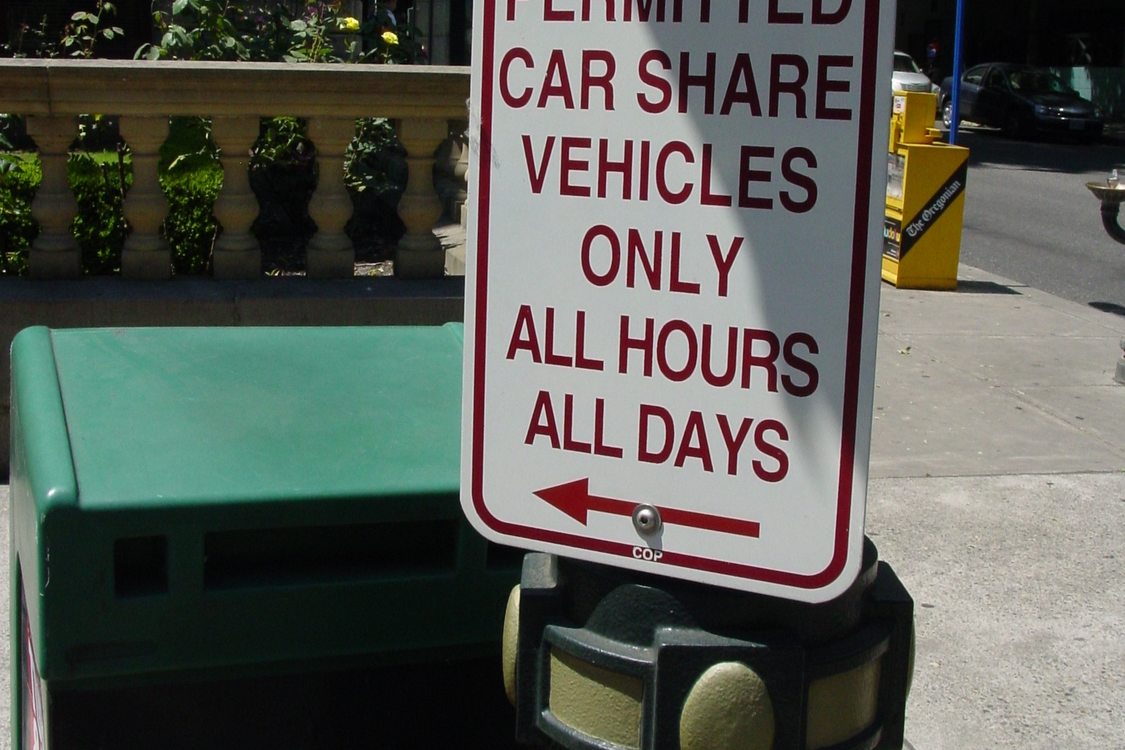 Carpool parking sign