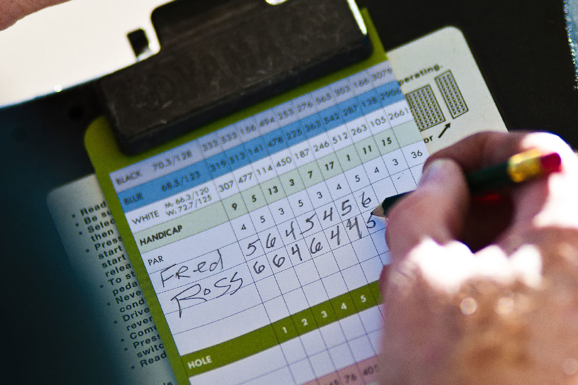 Glendoveer golf score card