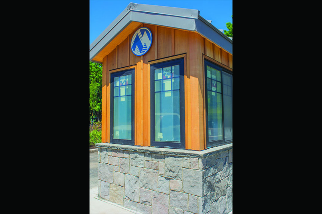 photo of Blue Lake entry booth