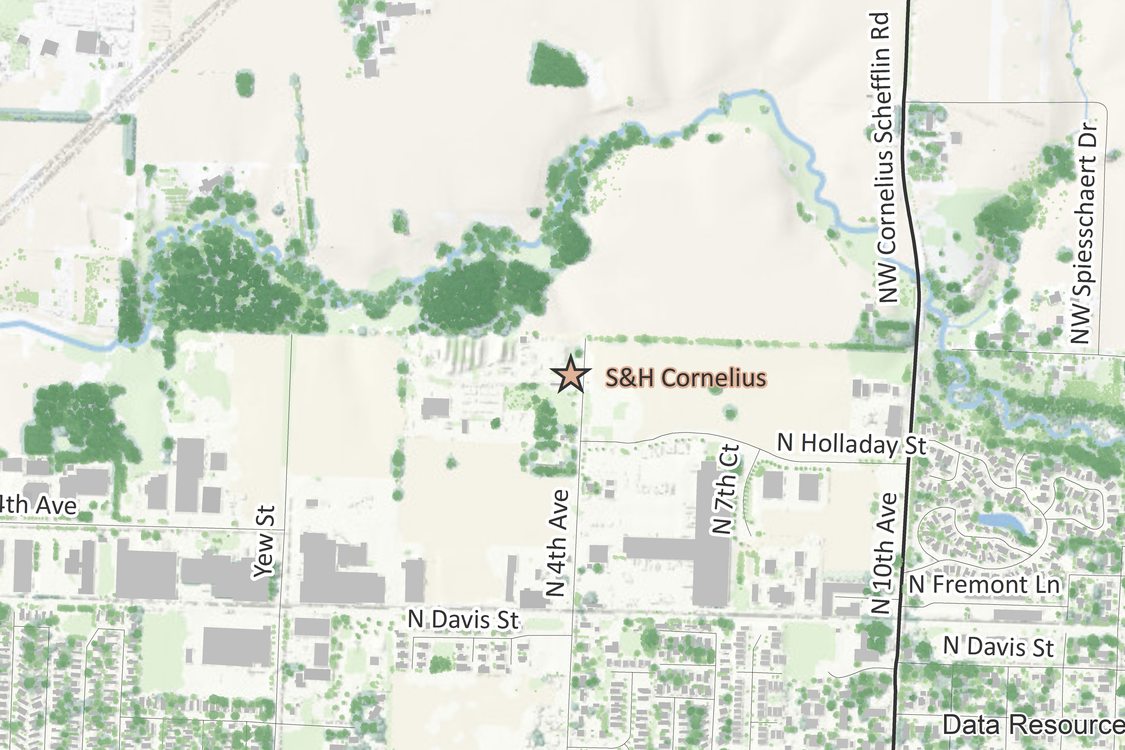 S&H Cornelius map