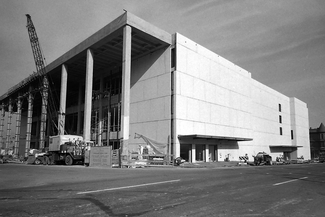 Keller Auditorium, under construction