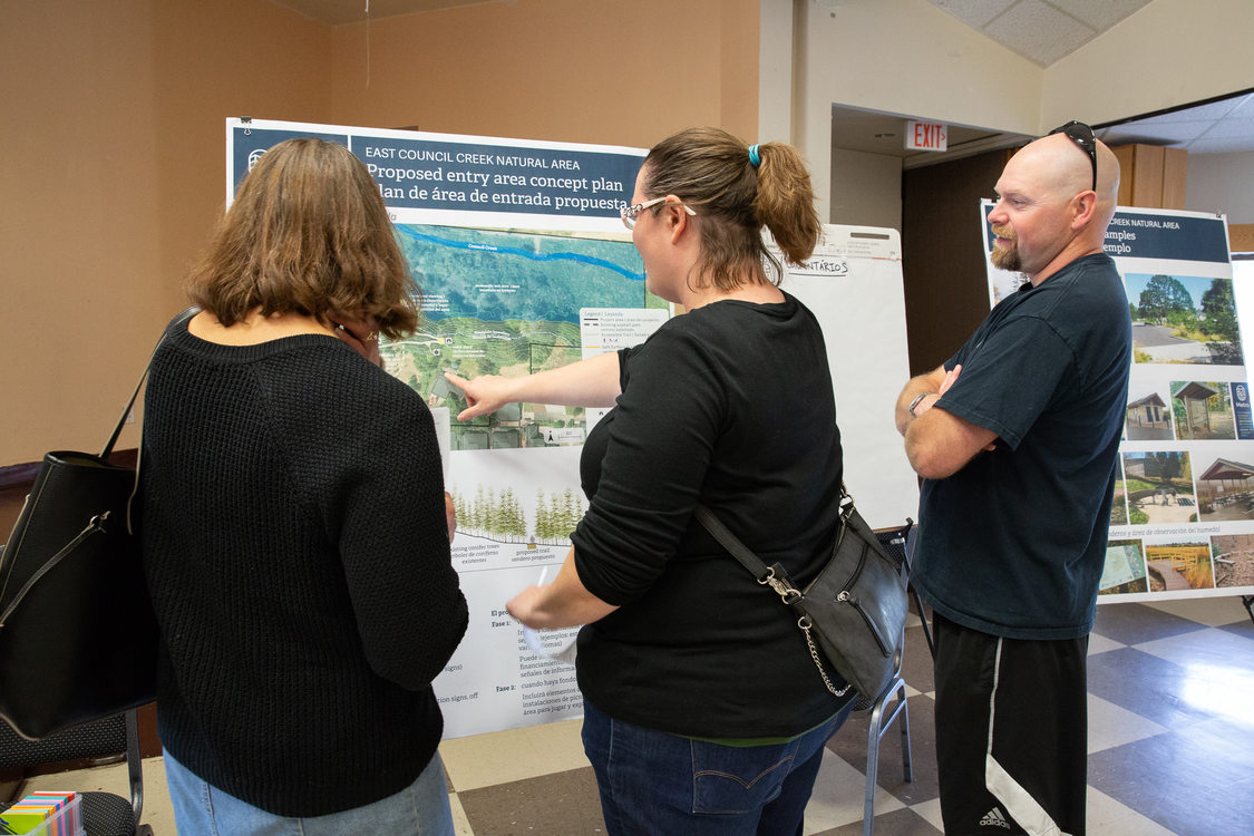 Cornelius residents look at plans for a nature park at East Council Creek