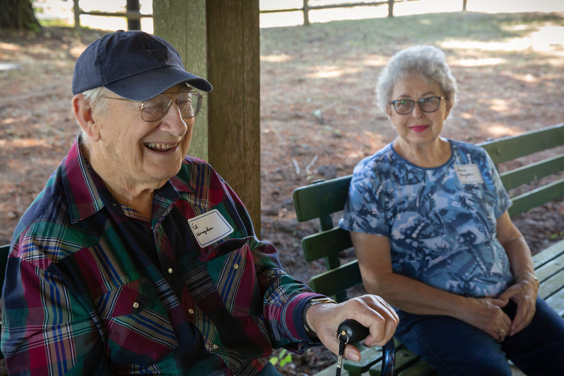 Ed and Deloris Hunziker at the 65th annual Mason Hill picnic