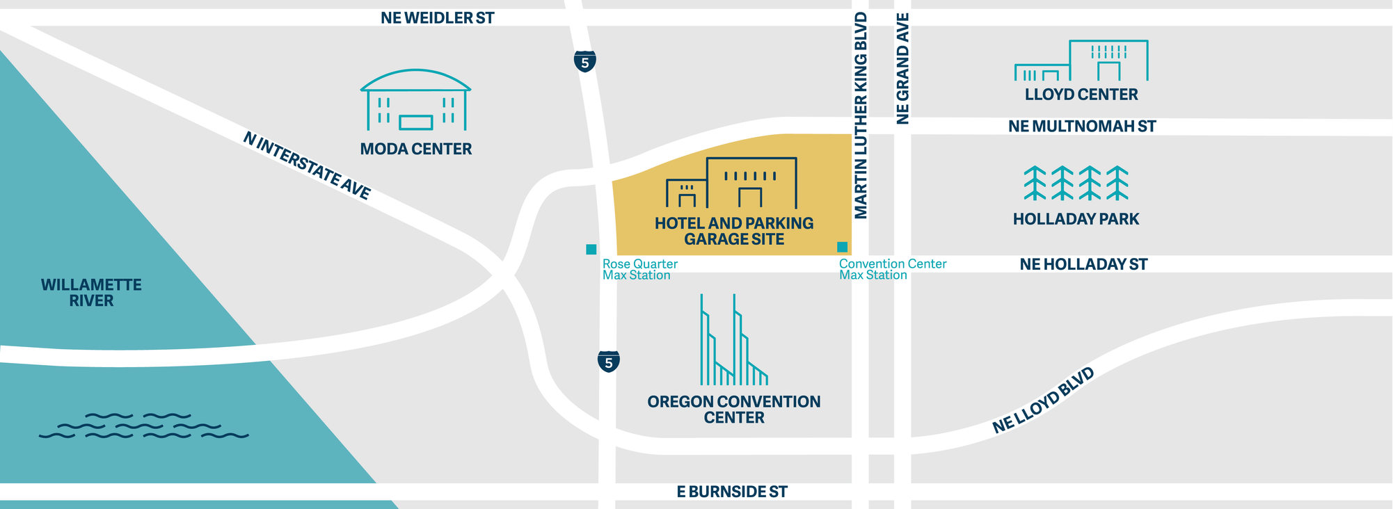 map of convention center hotel